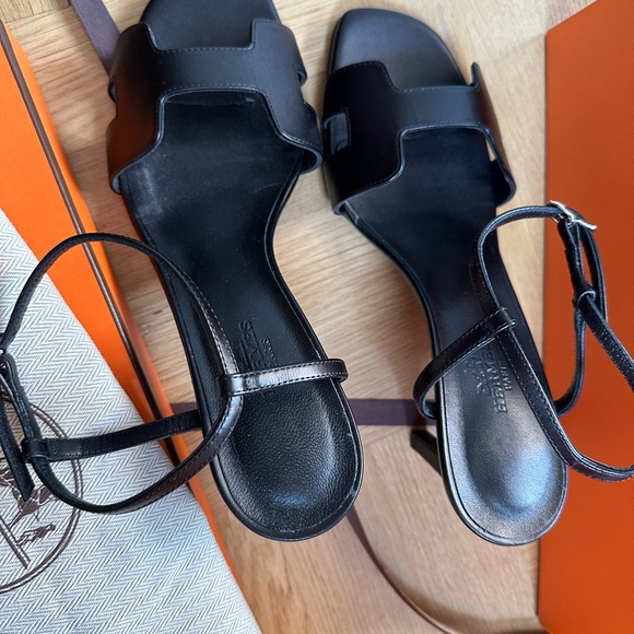 Hermes Heden 80 Sandal size 37 in calfskin authentic and brand new - Picture 7 of 10